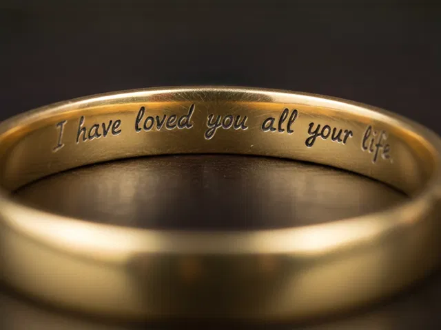 LASER ENGRAVED WEDDING BAND